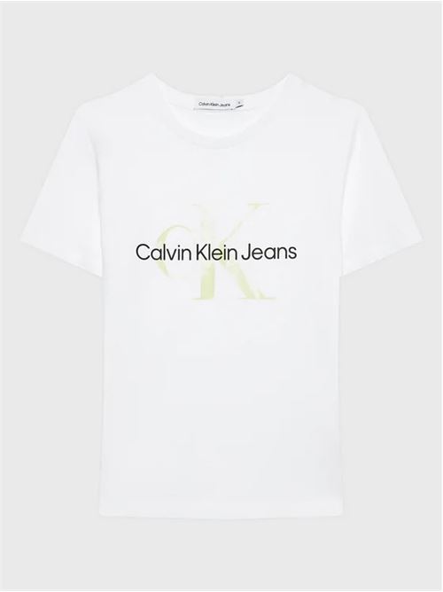 MONOGRAM PRINT LOGO T-SHIRT CALVIN KLEIN JEANS | IU0IU00395/YAF